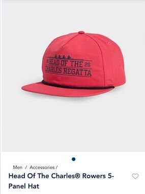 Vineyard Vines Red "Head of the Charles Regatta" 5-Panel Hat